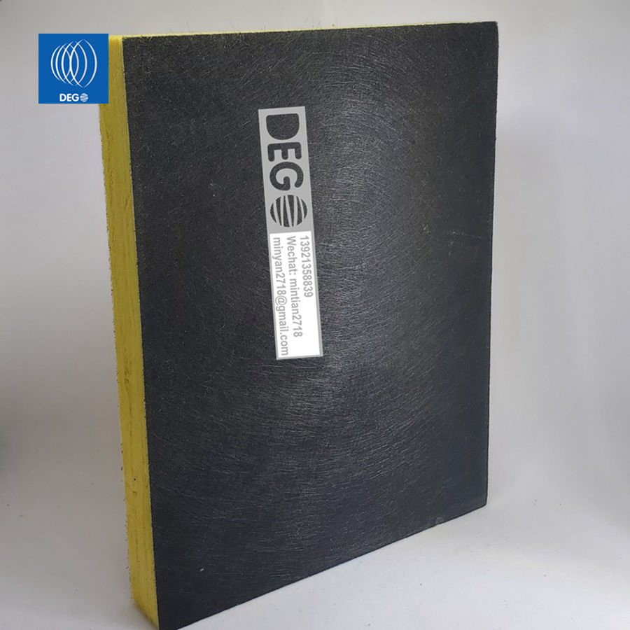 600*600mm Black Color Customization Sound-Absorbing Fiberglass Ceiling Tiles