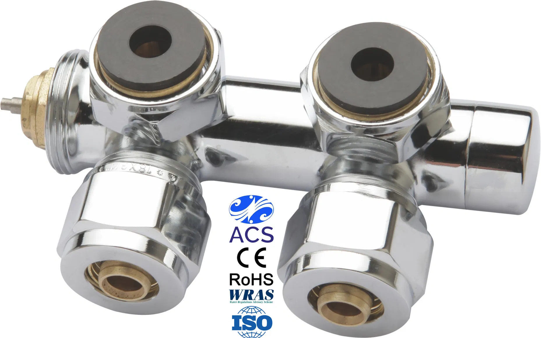 Chrome Plated Eurokonus Angle Type Mono Block Valve Trv