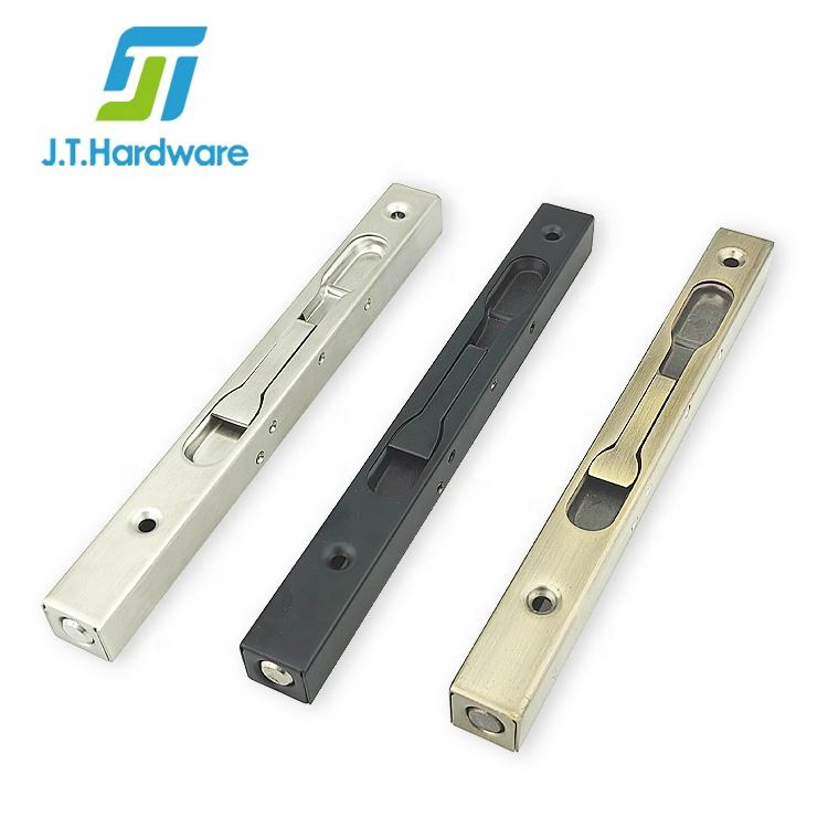 Stainless Steel Double Door Lever Action Flush Sliding Bolt Concealed Door Latch Bolt