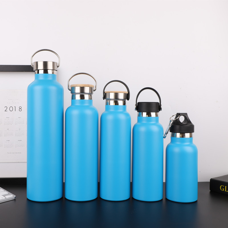 500ml Stainless Steel Vacuum Flask with Bamboo Lid