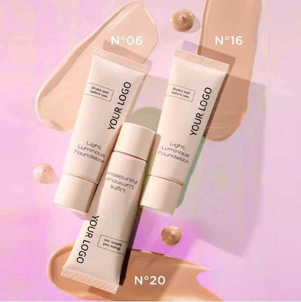 Private Label Custom Natural Full Coverage Waterproof Long-Lasting Face Makeup Foundation