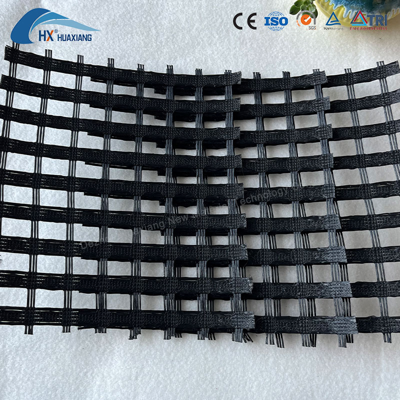 100-200kN High Strength Fiberglass Asphalt Geogrid Polyester Geogrid HDPE Geogrid