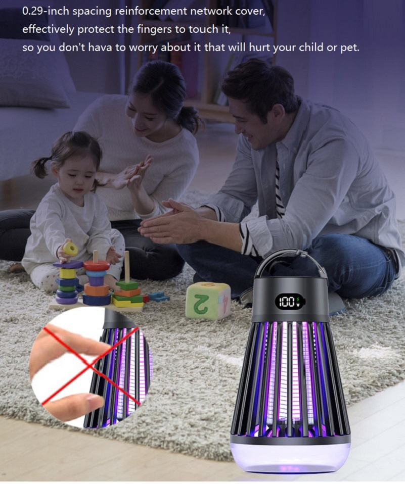 Certificated High Qualitied Baby Safe Silent LED Bug Zapper Night Light
