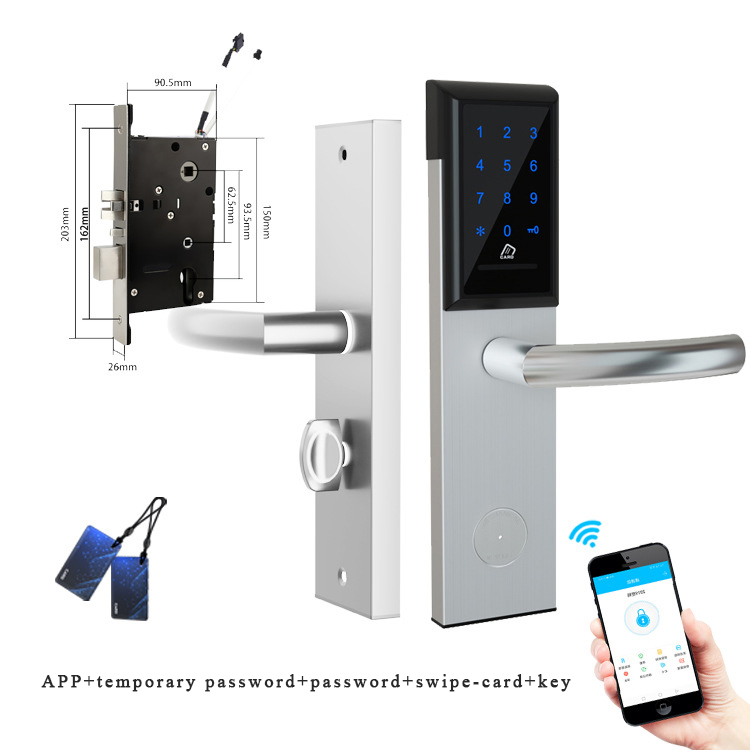 WiFi Remote Safe APP Smart Number Keypad Code Combination Keyless Password Digital Door Lock