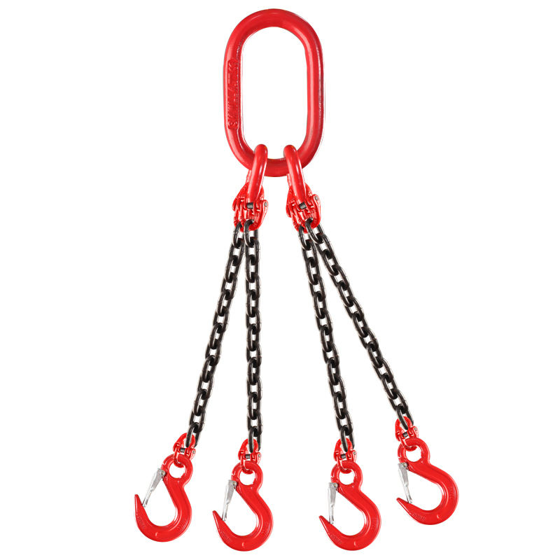 Plated Zinc Chromate Coating 2 Legs Lifting Chain with Rings