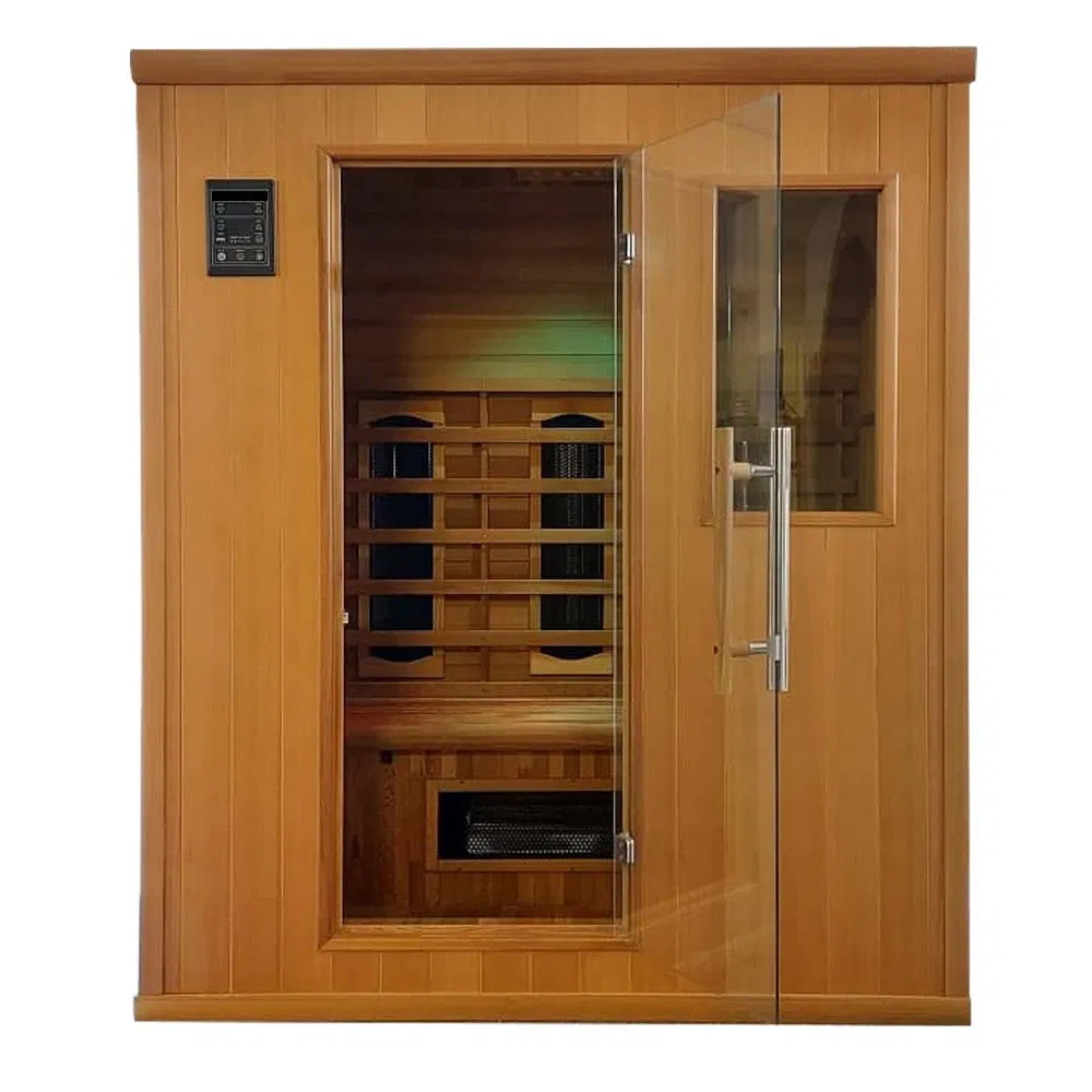 Инфракрасная сауна-кабина для 3 человек из канадской тсуги