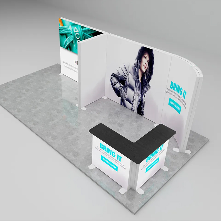 Tianlang Custom Exhibition Equipment Design Aluminum Portable Trade Show Lightbox 10*10FT Booth Stand Truss Display