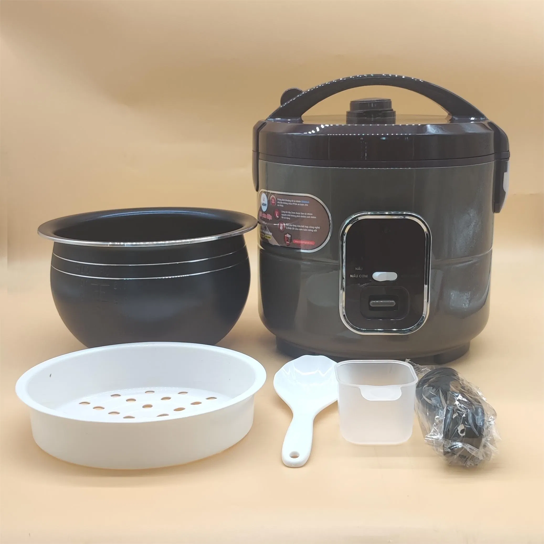 ISO Factory Manufacturing Home Rice Cooker with Half Power Congee Switch Function