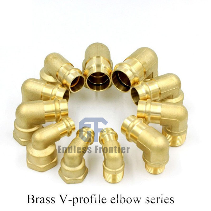 Copper Welding Coupling Tee Elbow M Profile Copper Press Fitting