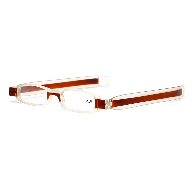 China Manufacture in Stock Unique Mini Foldable Adjustable Thin Temple Small Frame Clear Plastic OEM Unisex Presbyopic Eyewear Reading Glasses