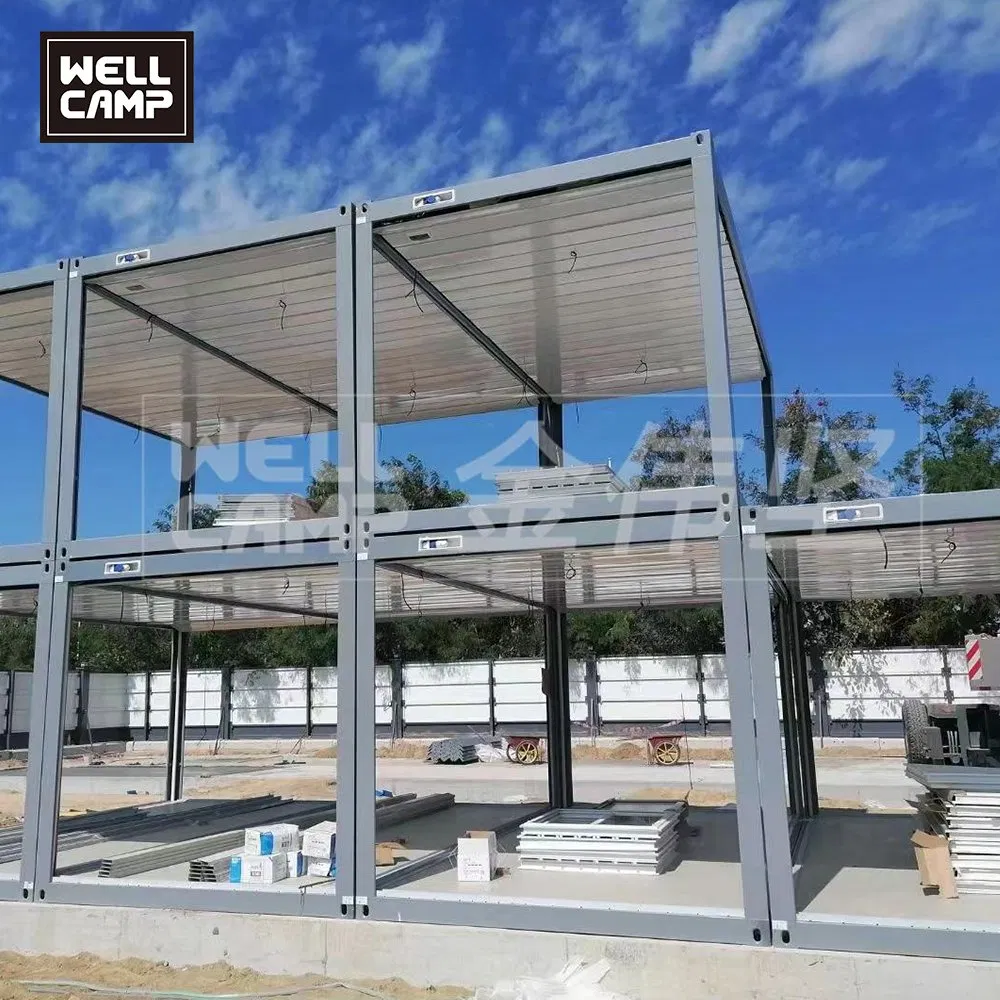 Wellcamp Movable Hotel Dormitory Shipping Flat Pack Container Camp