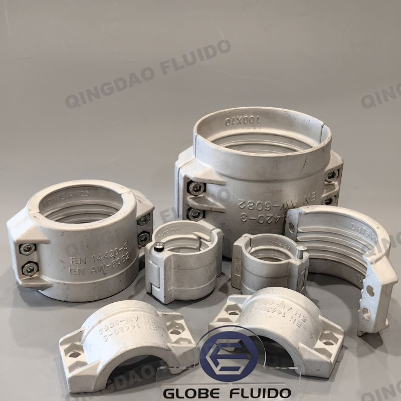 Camlock Coupling Connection with Smooth Hose Shank and Collar for Safety Clamp