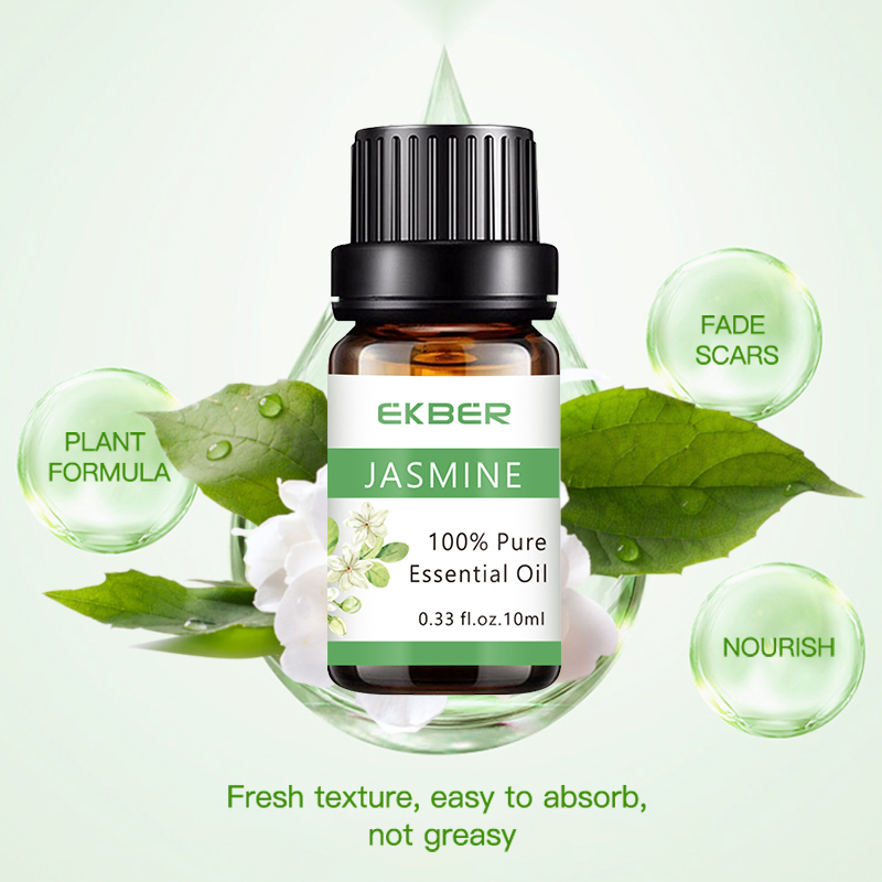Wholesale 100% Pure Hair Face Body Massage Stretch Marks Remove Aromatherapy Dispenser Jasmine Essential Oil Fragrance