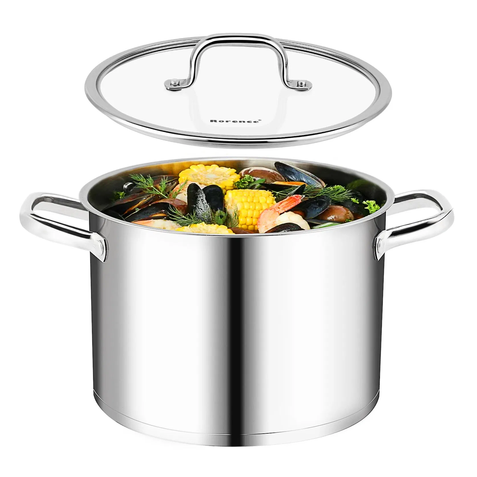 8qt Heavy-Duty Composite Brazier Pot Non-Stick Durable Home Soup