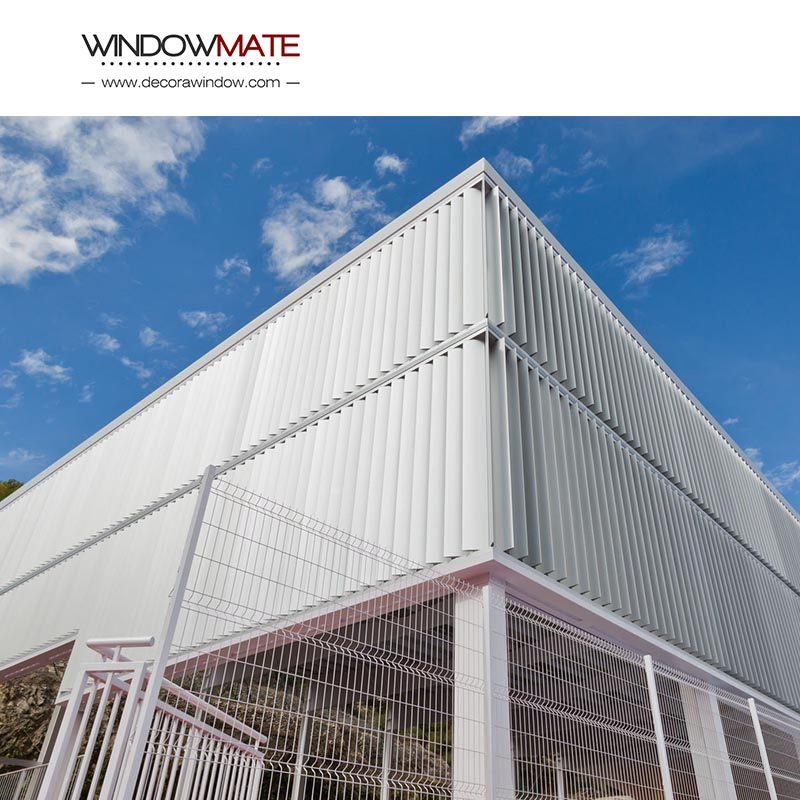 Sunscreen Louver Manufacturer Aerofoil Exterior Wall Facade Decoration Fixed Aluminum