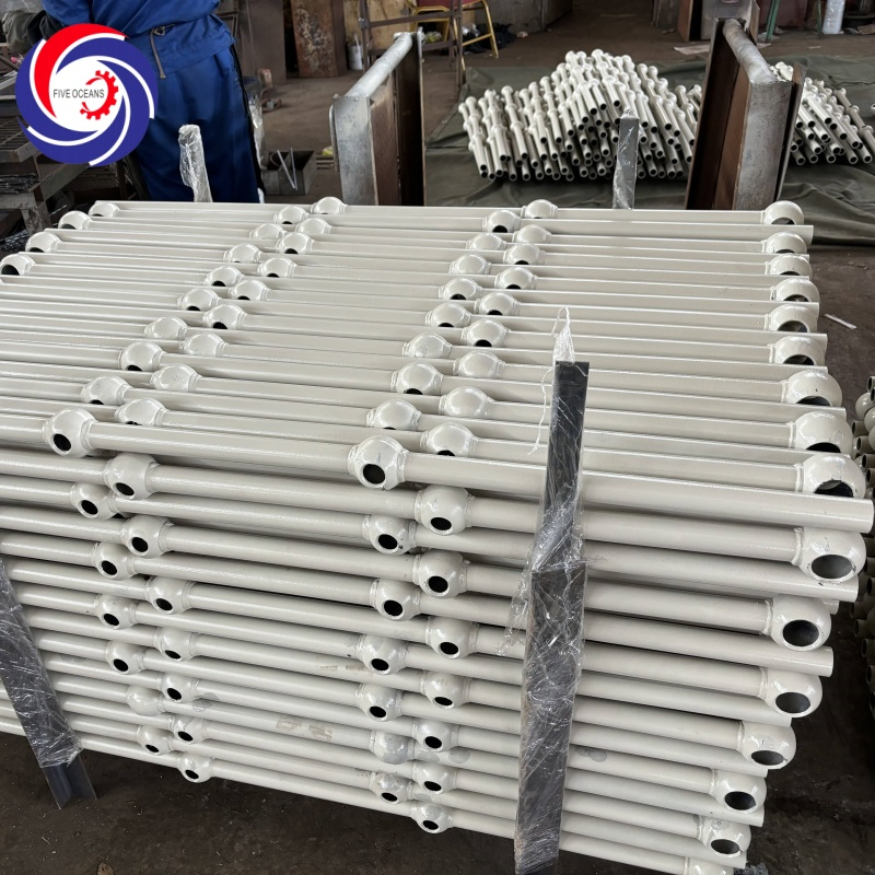 Hot-DIP Galvanized Steel Outdoor Stair Handrail-Simple Safety Railing for Construction Sites