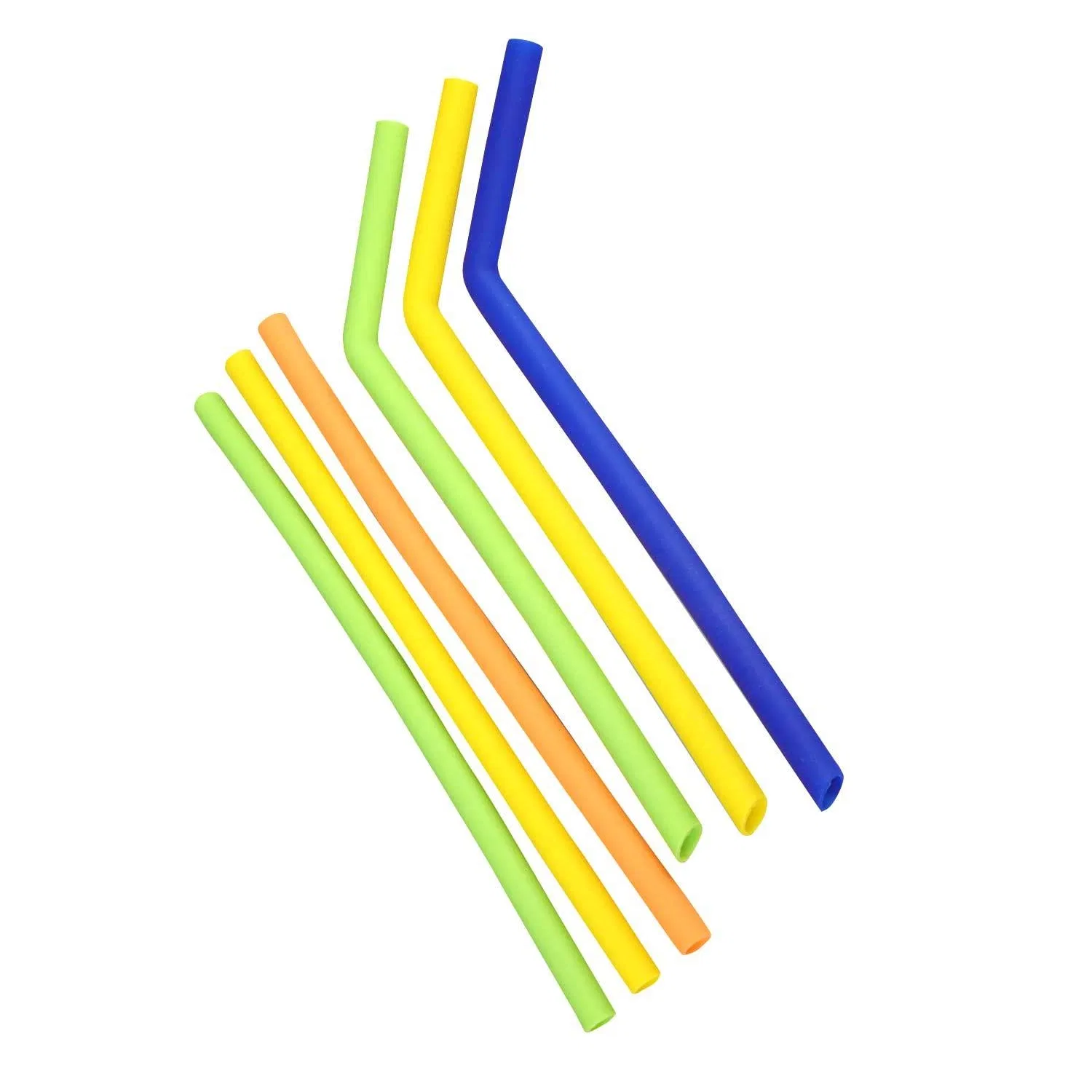 Foldable Silicone Straw Portable Collapsible Reusable Straws for Party Drinking