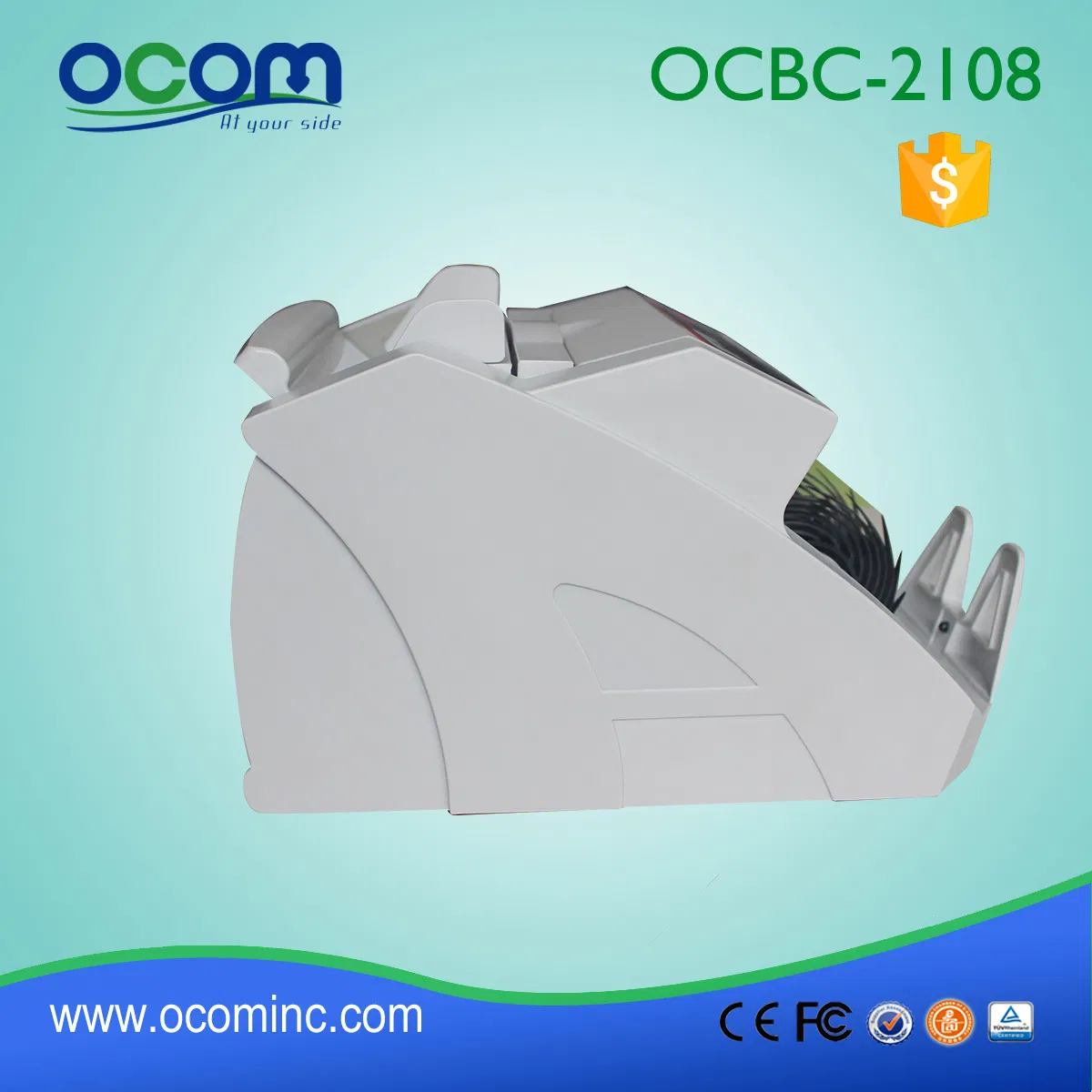 (OCBC-2108) UV and Mg Banknote Cash Currency Bill Counter Machine
