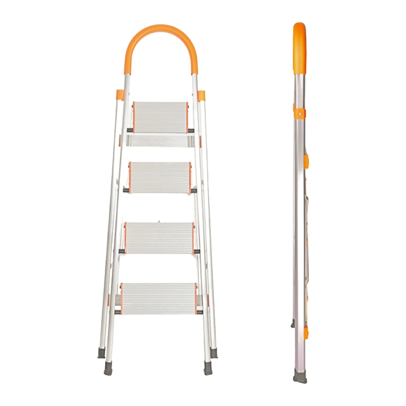 Home Use Non-Slip Step Ladder Multi-Functional Aluminum Alloy Folding Ladder