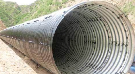 Corrugated Steel Pipe Road Corrugated Steel Pipe with Holes Metal Tunnel Steel Culvert Pipe