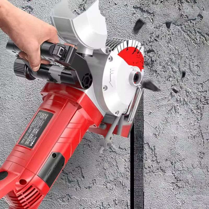 Glgw Handheld Wall Chaser 42mm Depth Electric Slotting Cutting Machine for Grooving Walls