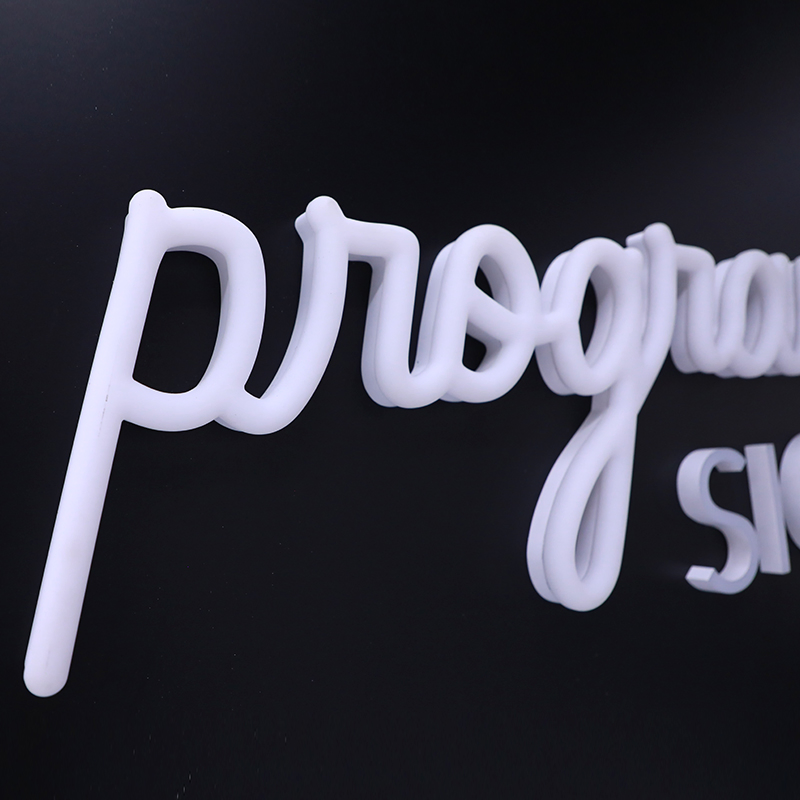 Custom Face Lit Acrylic Illuminated LED Signage with RGB Program for Advertising