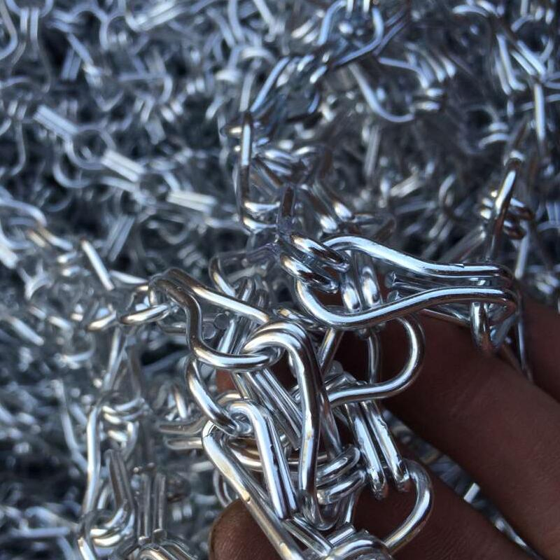Double Hook Anodized Chain Link Curtain Wall for Hotel Decoration