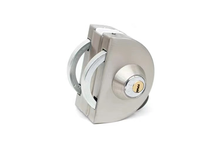 Semi Round Glass Door Stainless Steel 304 Center Lock