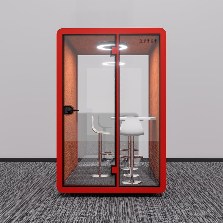 Soundproof Interview Room with Tables and Chairs for Hr Discussion