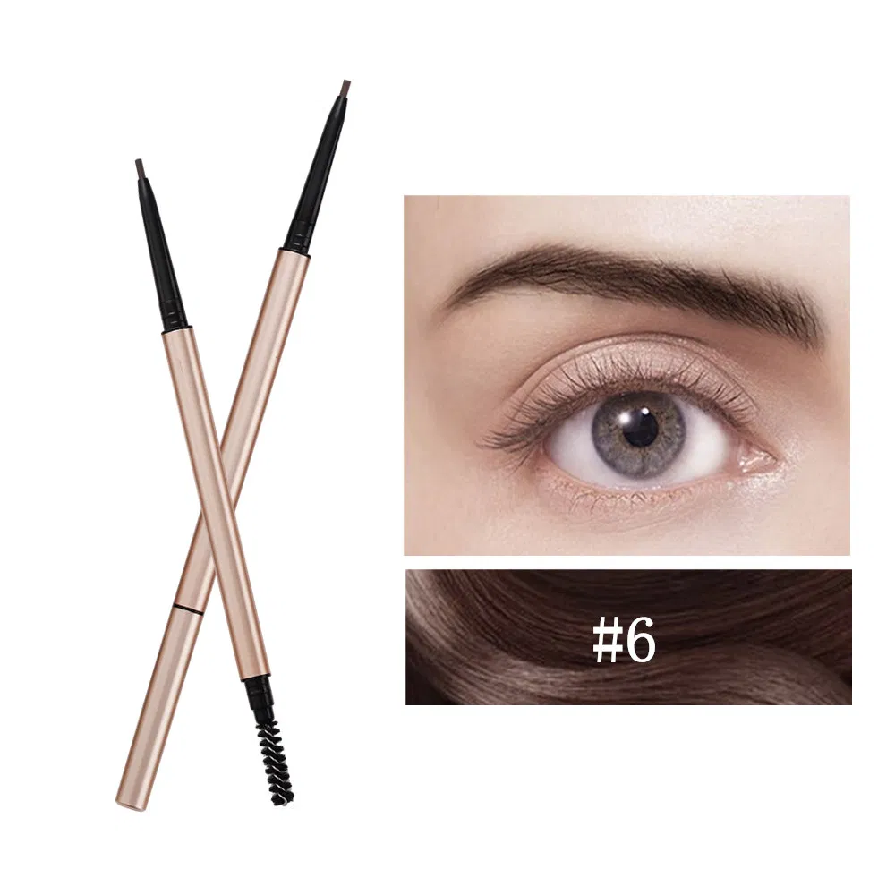 Wholesale Custom High Quality Waterproof Eyebrows Pen Vegan Dark Brown Eye Brow Private Label Eyebrow Pencil