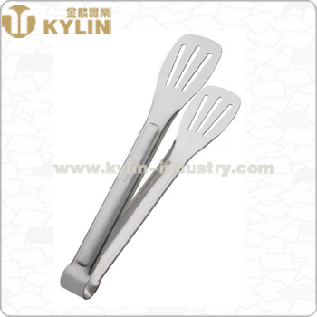 Lotus Shape Stainless Steel Kitchen Bread Tong Food Sugar Tong with Handle