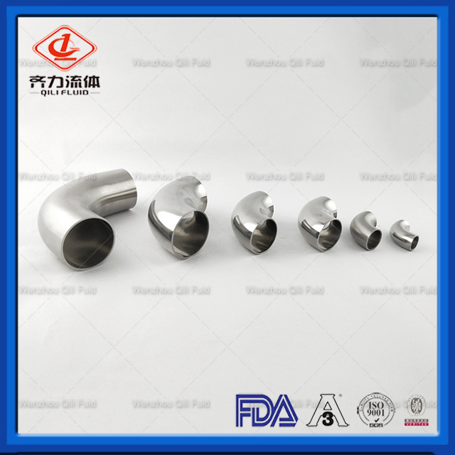 3A Sanitary Stainless Steel Pipe Fittings DIN Hygienic Polished Elbow Tee Reducer
