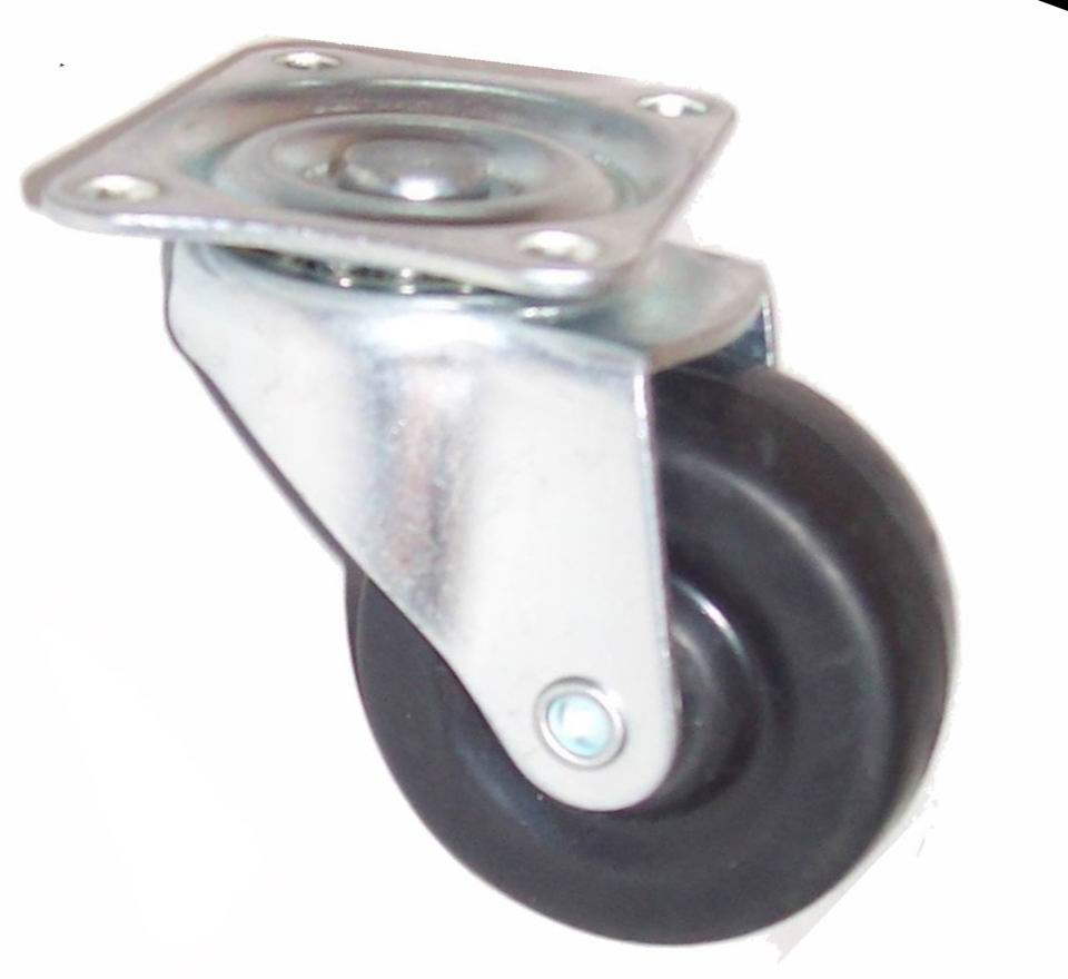 Rubber Castor Threaded Stem Castor Wheel Caster Scaffold 1.5 Inch Plastic Caster