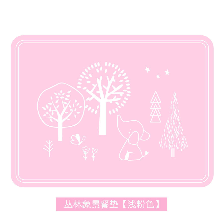 Детский силиконовый коврик для еды 40x30 см с мультяшным дизайном