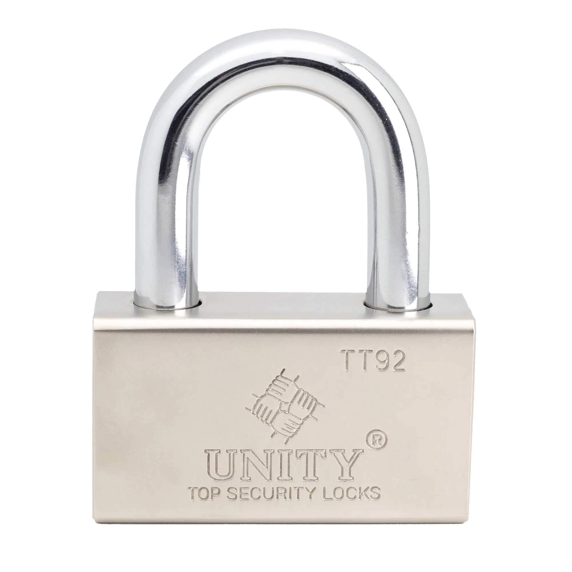 630 730 920 Padlock Unity Lock with Brass Cylinder Nickel Plated Black Finish