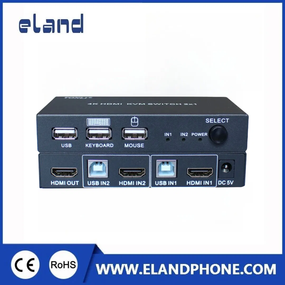 Коммутатор HDMI KVM на 2 порта