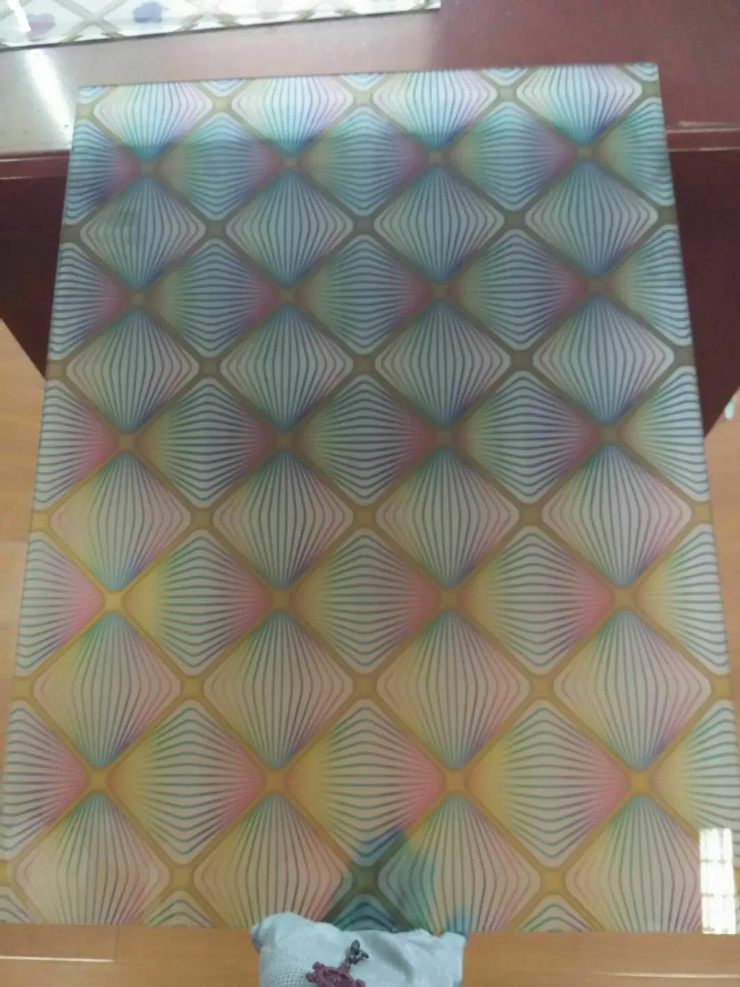 4/5/6mm UV Printing Glass with Flower