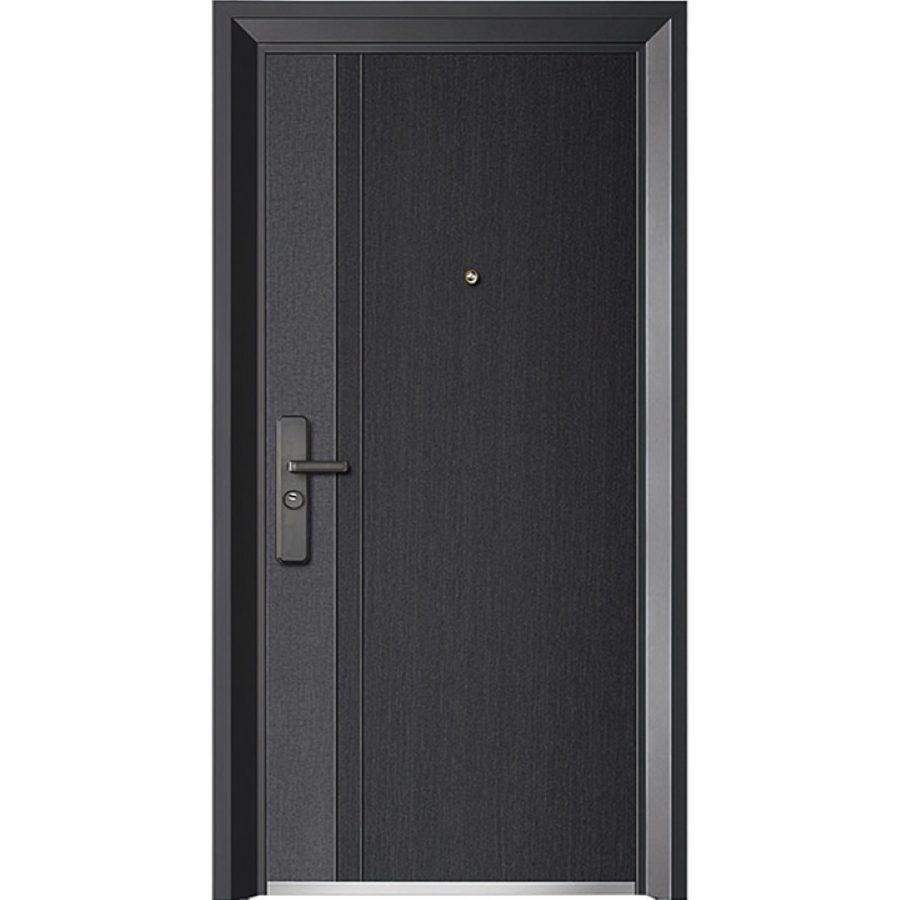 Exterior Interior Modern Iron Single New Stainless Steel Security Safety Metal Door