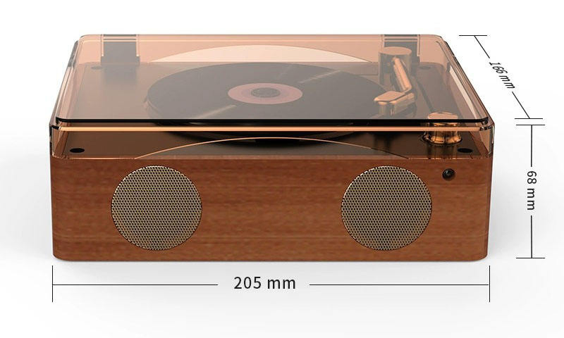 New Antique Phonograph Multi-Function Vinyl Record Player Classic Music Bluetooth Speaker Vintage Gramophone