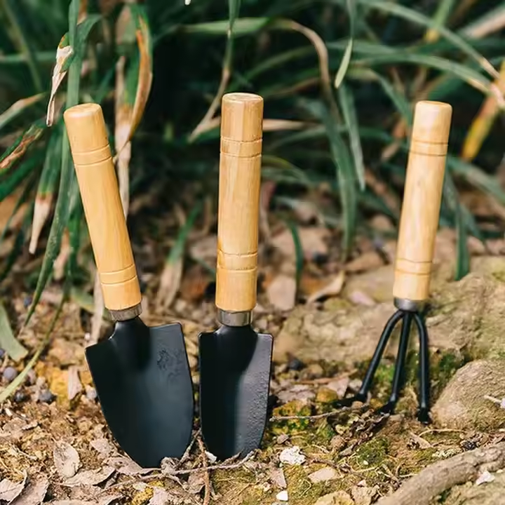 3PCS Mini Garden Tool Sets Garden Plants Mini Cultivating Transplanting Kit Small Shovel Rake Spade Tools