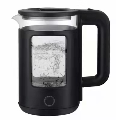 Stainless Steel Electric Water Kettle with Two Round Pins Plug