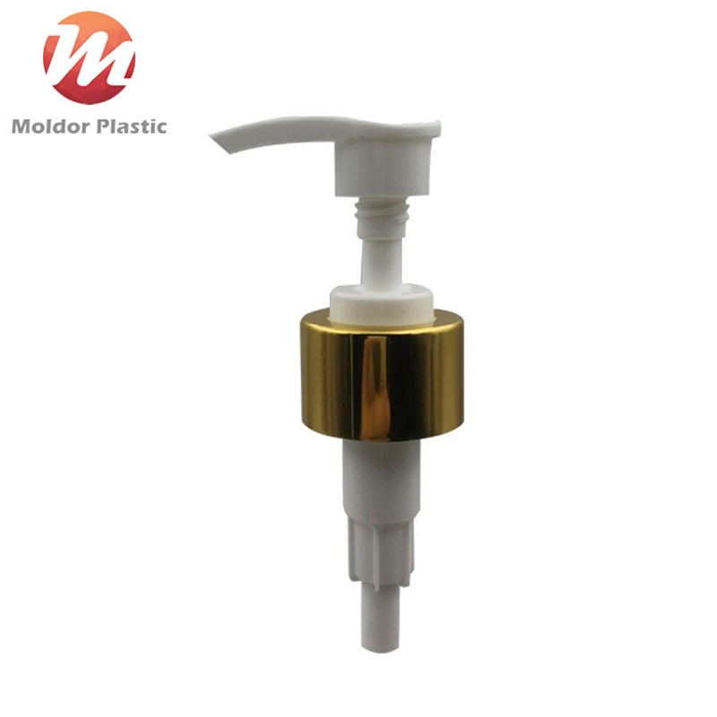 Custom Golden Silver Aluminum Collar Lotion Pumps