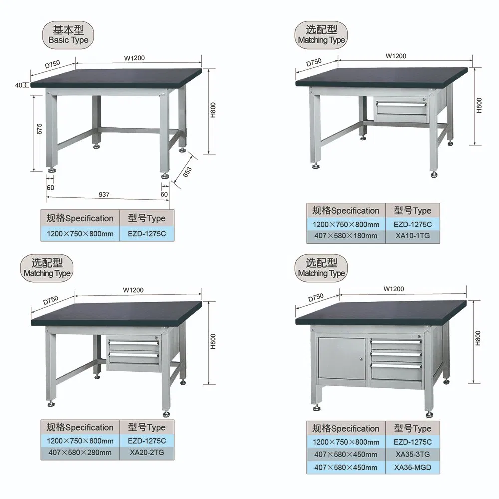 Medium Duty Workbench with Shelving System