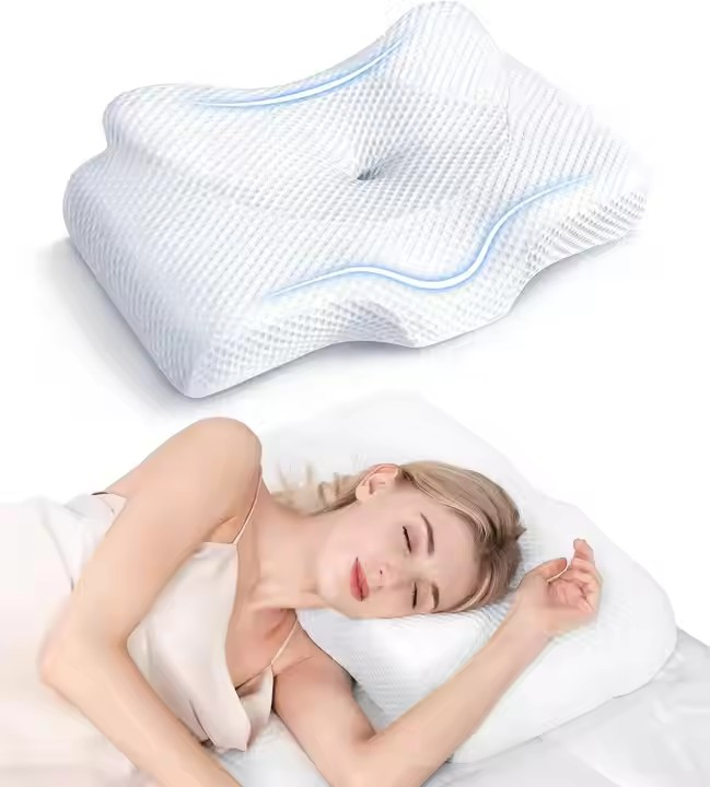 Unscented Memory Foam Pillow, Relieving Neck Pain, Cervical Pillow