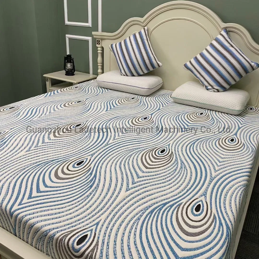 LDT-ZJB 300-450 Grams High Density Mattress 100% Polyester Ticking Knitted Jacquard Fabric