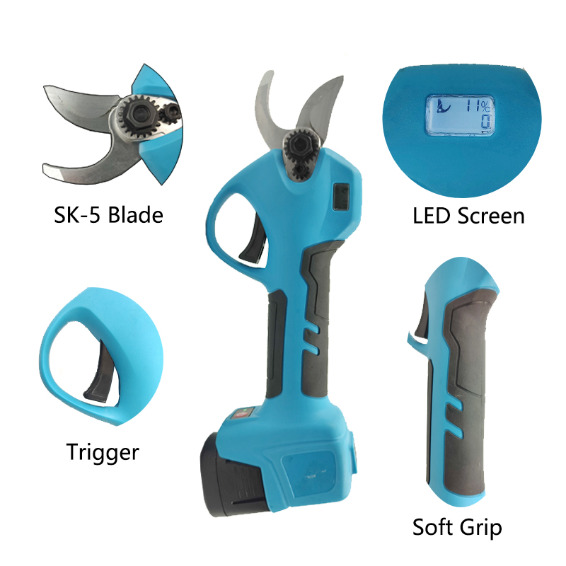 New Design Professional LED Display Pruning Scissors Two Sizes Adjustable Pruning Shears Fruit Tree Scissors Garden Scissors