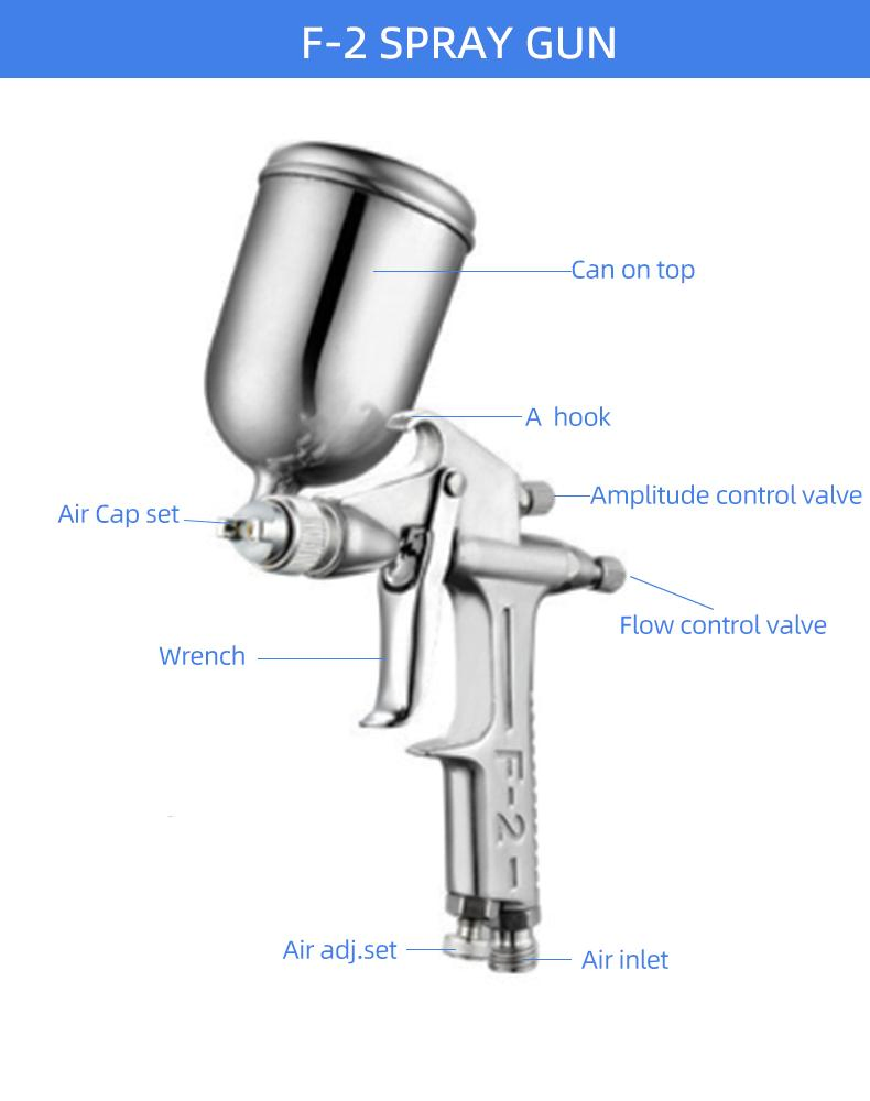 Mini Gravity Feed Airbrush Spray Gun