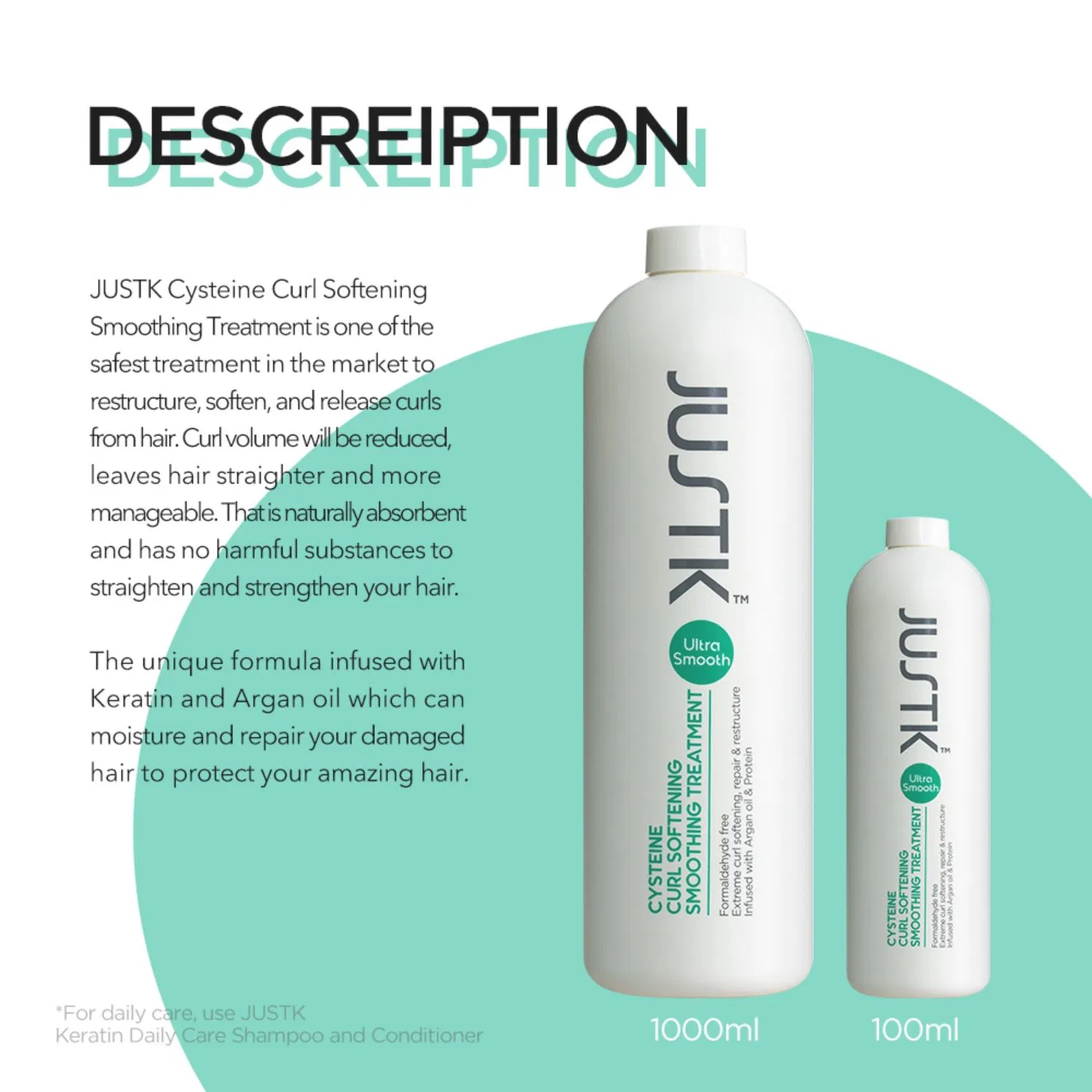 Justk Keratin Professional Hair Straightening Cream Hair Treatment Keratin