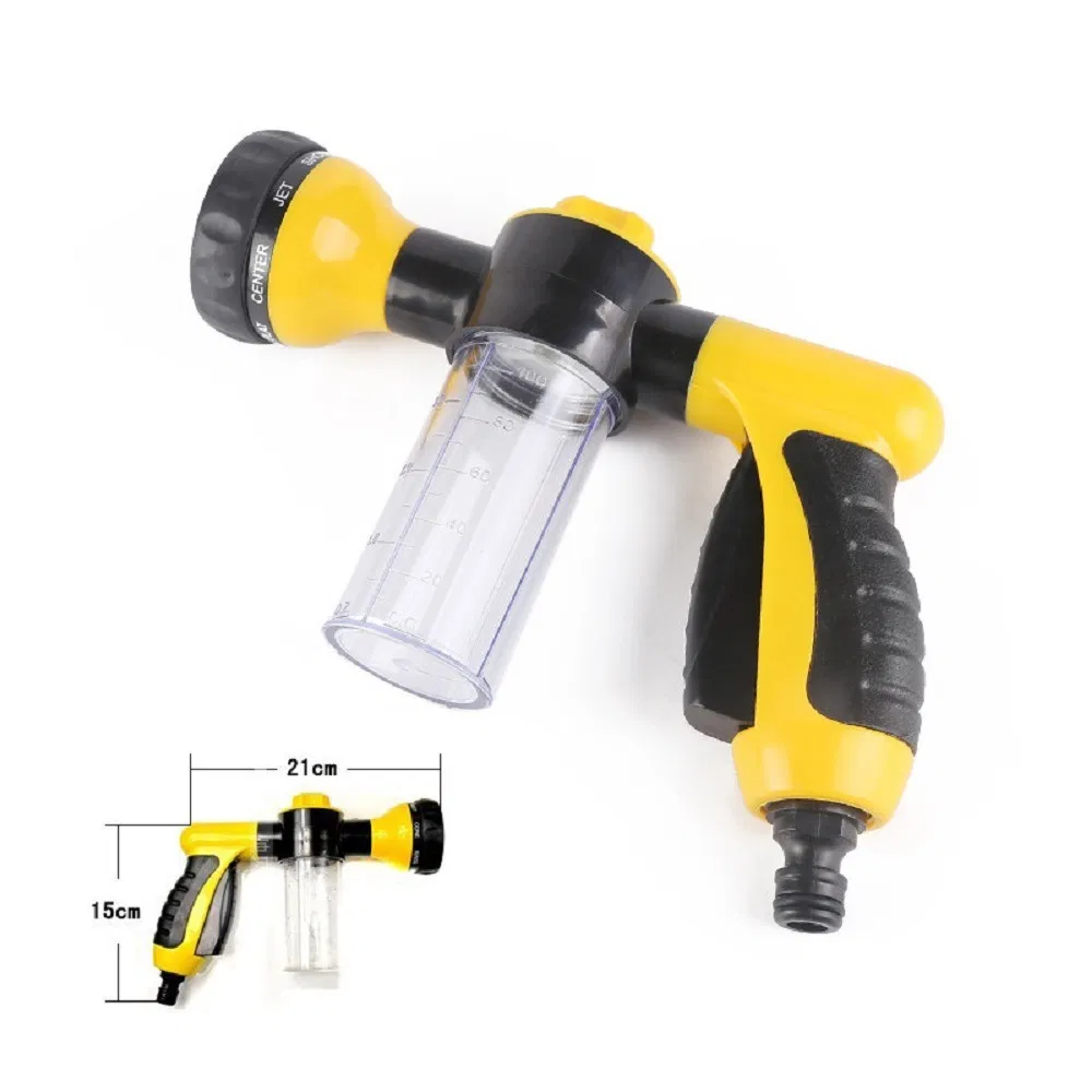 Adjustable Gun Spray Water Foam Nozzle Patterns with Tank for Soap Ci18087