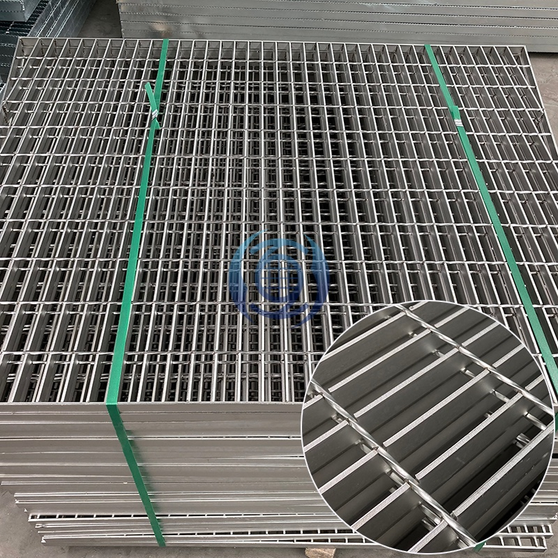 High Strength Safety Walkway Polished Stainless Steel Grating for Platform and Trench
